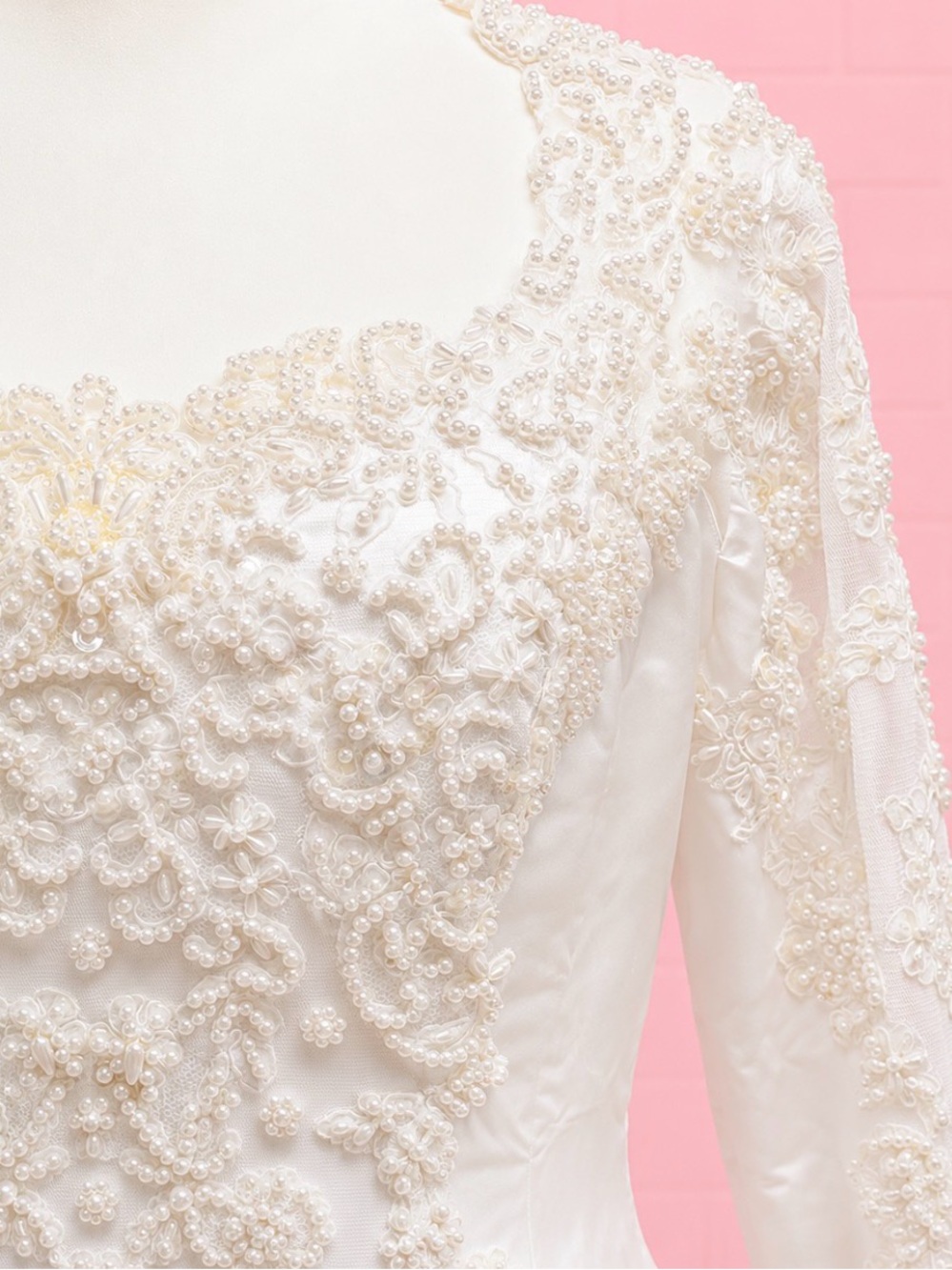 Forever Yours Long Sleeve White Bridal Ball Gown - Picture 6 of 10